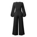 Ladies Mid Lantern Sleeves Daily Top Pants 2PCS Set GZN - SWEETKAMA