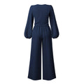 Ladies Mid Lantern Sleeves Daily Top Pants 2PCS Set GZN - SWEETKAMA