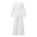 Ladies Mid Lantern Sleeves Daily Top Pants 2PCS Set GZN - SWEETKAMA