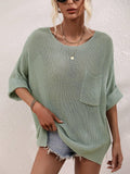 Ladies Mid Sleeves Hollow Out Daily Blouse E2290 - SWEETKAMA