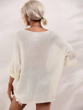 Ladies Mid Sleeves Hollow Out Daily Blouse E2290 - SWEETKAMA