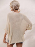 Ladies Mid Sleeves Hollow Out Daily Blouse E2290 - SWEETKAMA