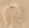 Ladies Multicolor Beads Pendant Sunflower Necklace SKAJ012 - SWEETKAMA
