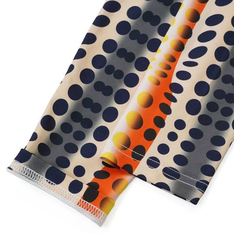 Ladies Multicolor Dot Print Slim Daily Maxi Dress W504 - SWEETKAMA
