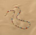 Ladies Multicolor Flower Pendent Beads Necklace Set SKAJ004 - SWEETKAMA