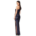 Ladies One Shoulder Sequin Sleeveless Maxi Dress R9174 - SWEETKAMA