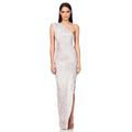 Ladies One Shoulder Sequin Sleeveless Maxi Dress R9174 - SWEETKAMA