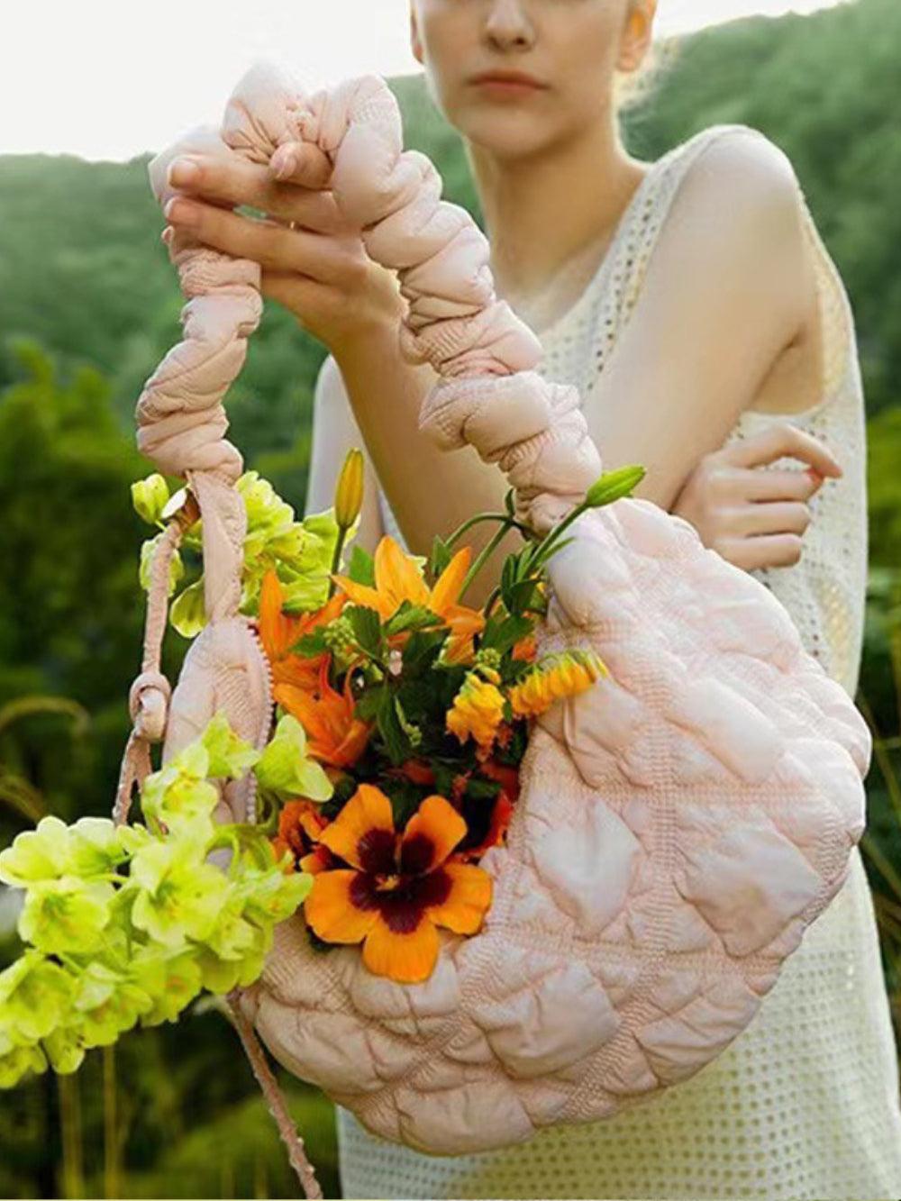 Ladies Puffer Looking Lightweight Cloud Handbag SKAB014 - SWEETKAMA