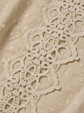 Ladies Round Neck Lace Daily Short Dress 233LQ53576-SN18 - SWEETKAMA