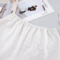 Ladies Round Neck Top Elastic Waist Short 2PCS Set 2Z4006B - SWEETKAMA
