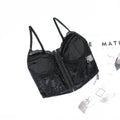 Ladies Sexy Floral Lace Wrinkle Cup Corset M09492 - SWEETKAMA