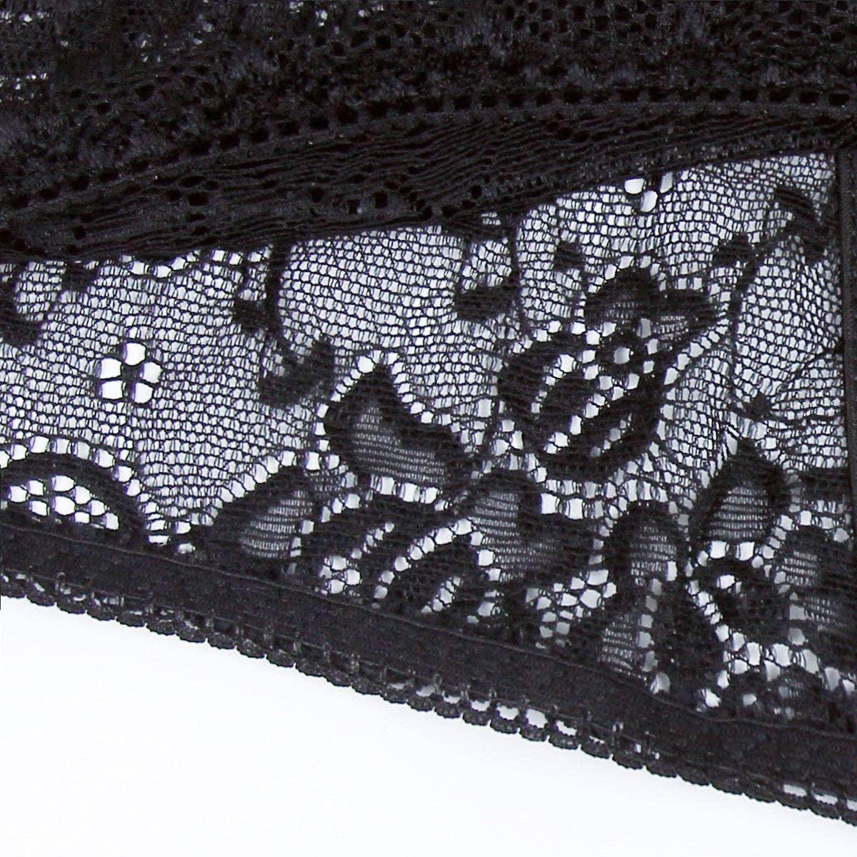 Ladies Sexy Floral Lace Wrinkle Cup Corset M09492 - SWEETKAMA