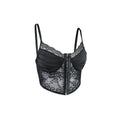 Ladies Sexy Floral Lace Wrinkle Cup Corset M09492 - SWEETKAMA