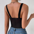 Ladies Sexy Floral Print See Sheer Bodysuit M60590 - SWEETKAMA