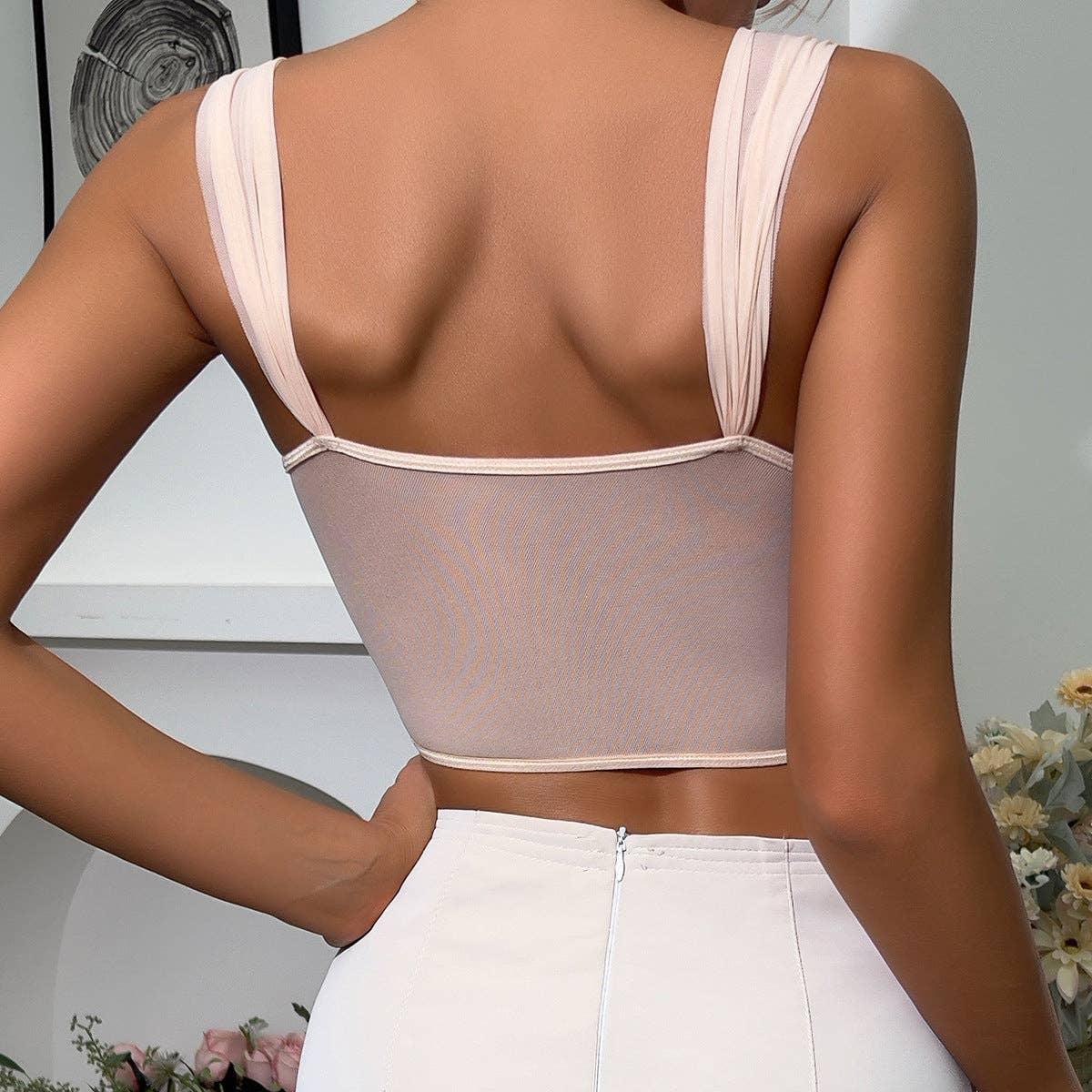 Ladies Sexy Lace V-Neck Corset K0314 - SWEETKAMA