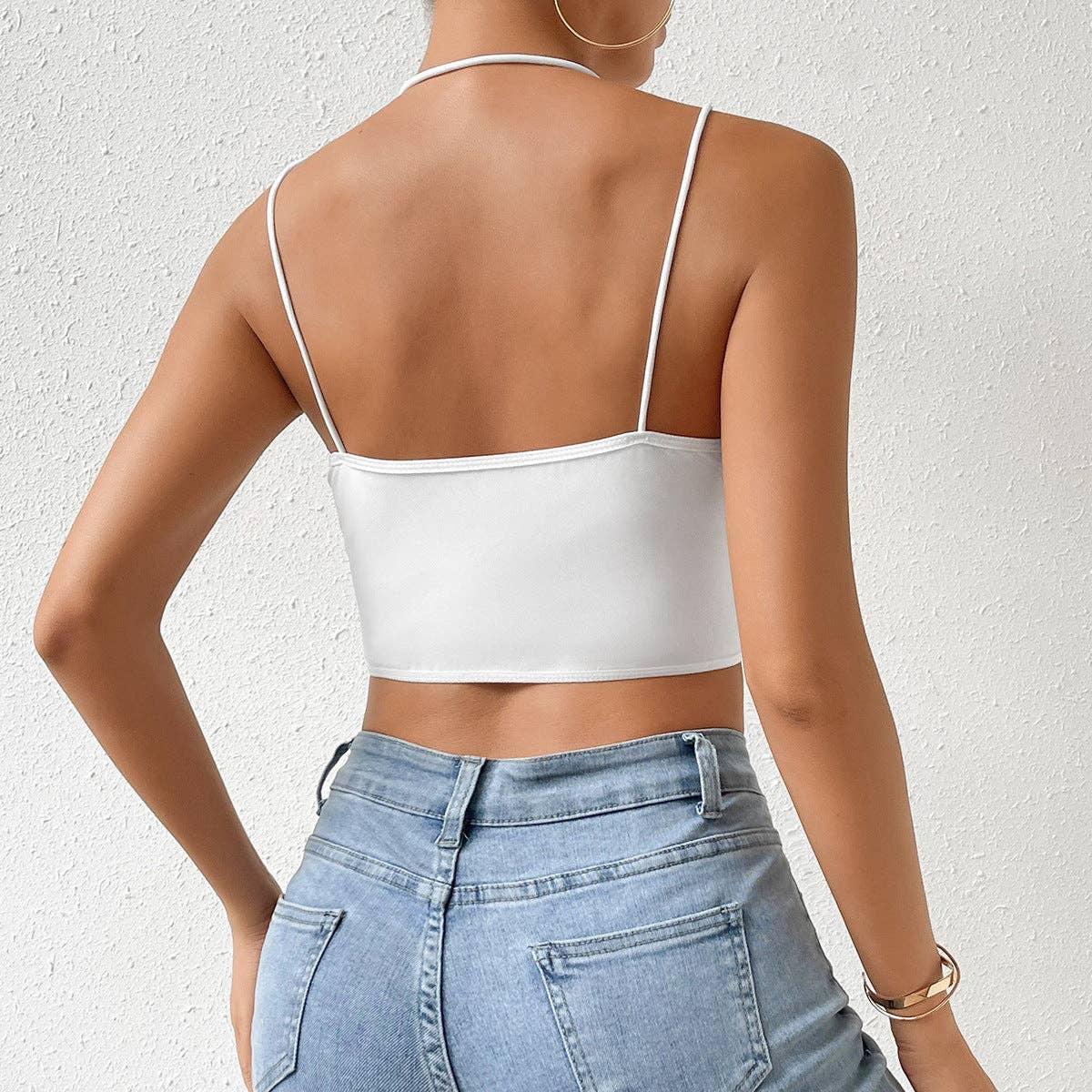 Ladies Sexy Mesh Slim Fit Halter Corset M60209 - SWEETKAMA