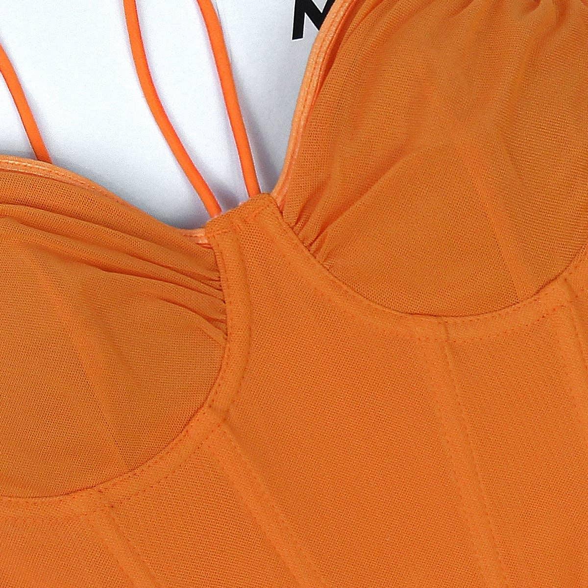 Ladies Sexy Mesh Slim Fit Halter Corset M60209 - SWEETKAMA