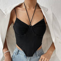 Ladies Sexy Mesh Slim Fit Halter Corset M60209 - SWEETKAMA