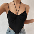 Ladies Sexy Mesh Slim Fit Halter Corset M60209 - SWEETKAMA