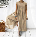 Ladies Short Sleeves Overalls Loose Daily Jumpsuit 2385 - SWEETKAMA