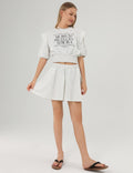 Ladies Short Sleeves Round Collar Shorts Set SKST369 - SWEETKAMA