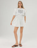 Ladies Short Sleeves Round Collar Shorts Set SKST369 - SWEETKAMA