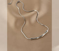 Ladies Silver Plated Snake Chain Necklace SKAJ014 - SWEETKAMA