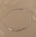 Ladies Silver Plated Snake Chain Necklace SKAJ014 - SWEETKAMA