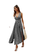 Ladies Sleeveless Floral Print Midi Dress 2542 - SWEETKAMA