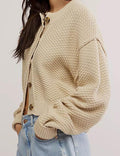 Ladies Solid Color Button Front Cardigan SKT538 - SWEETKAMA
