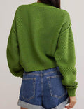 Ladies Solid Color Button Front Cardigan SKT538 - SWEETKAMA