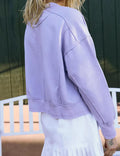 Ladies Solid Color Cropped Pullover SKT523 - SWEETKAMA