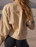 Ladies Solid Color Cropped Pullover SKT523 - SWEETKAMA