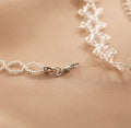 Ladies Solid Color Crystal Stones Beads Necklace SKAJ023 - SWEETKAMA