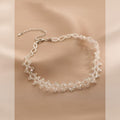 Ladies Solid Color Crystal Stones Beads Necklace SKAJ023 - SWEETKAMA
