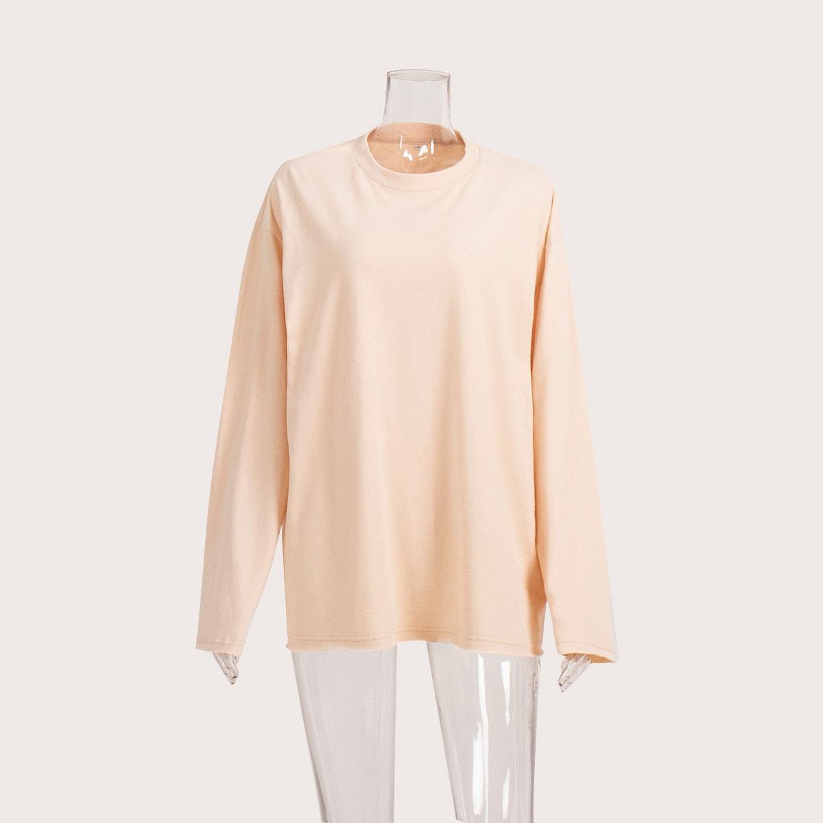 Ladies Solid Color Drop Shoulder T-Shirt TX0027 - SWEETKAMA