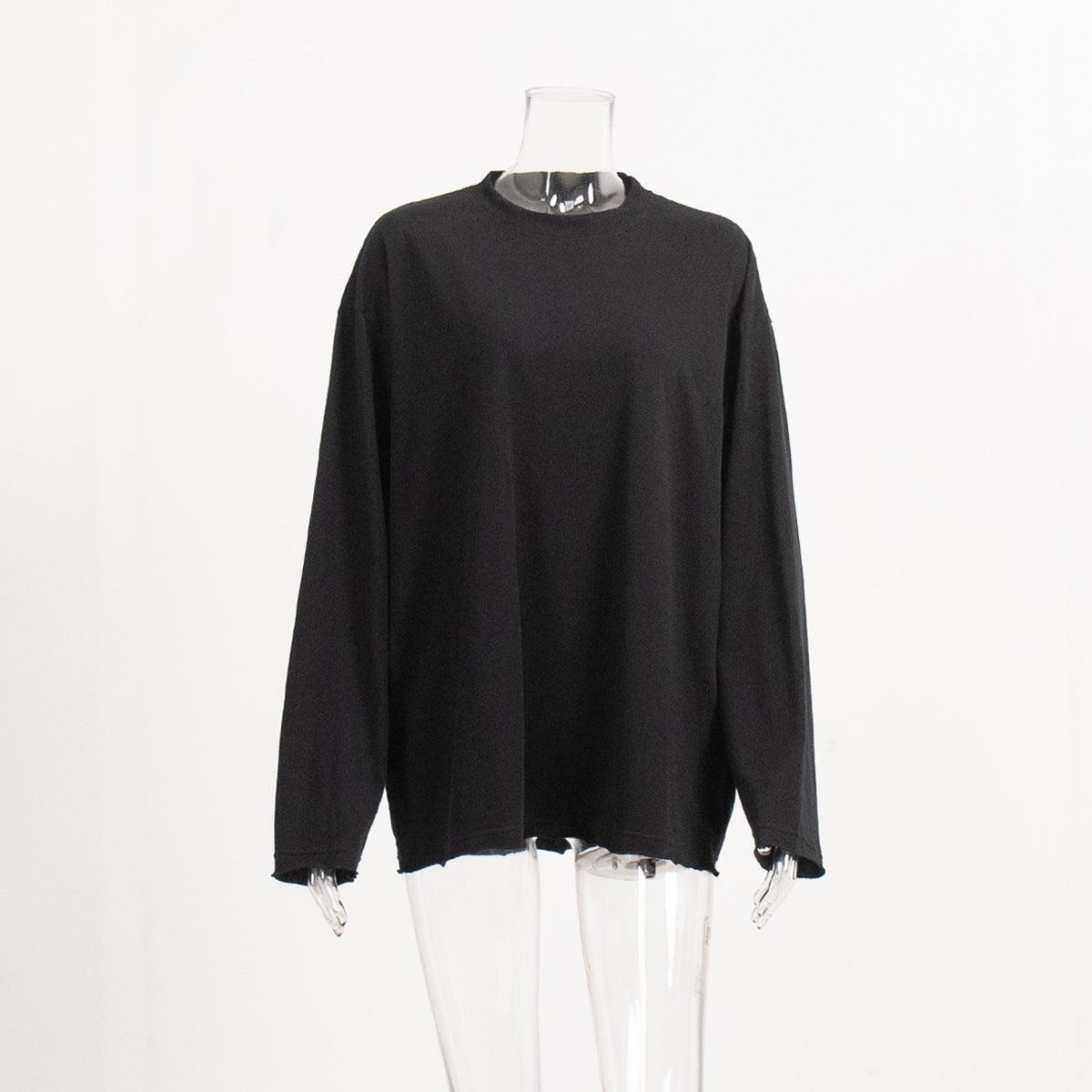 Ladies Solid Color Drop Shoulder T-Shirt TX0027 - SWEETKAMA