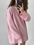 Ladies Solid Color Drop Shoulder T-Shirt TX0027 - SWEETKAMA