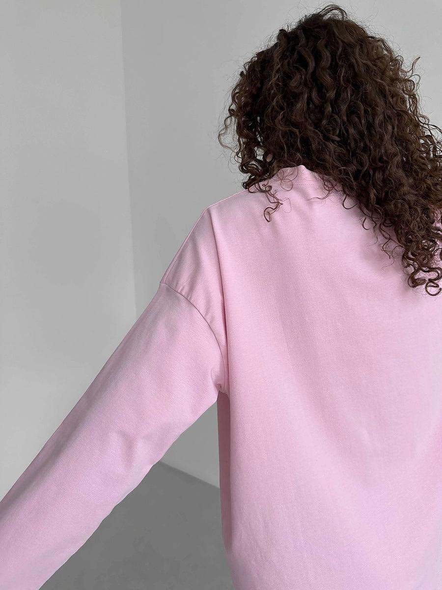 Ladies Solid Color Drop Shoulder T-Shirt TX0027 - SWEETKAMA