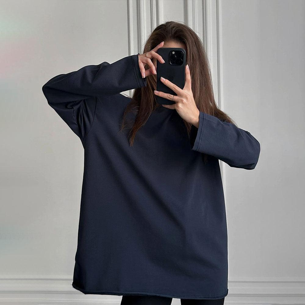 Ladies Solid Color Drop Shoulder T-Shirt TX0027 - SWEETKAMA