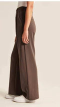 Ladies Solid Color High Waist Straight Leg Pants PY1111 - SWEETKAMA