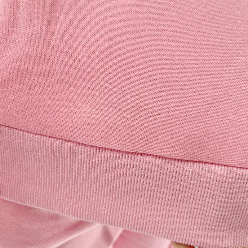 Ladies Solid Color Hoodie and Pants Sets 211021A - SWEETKAMA
