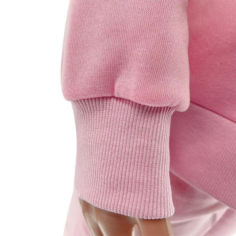 Ladies Solid Color Hoodie and Pants Sets 211021A - SWEETKAMA