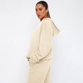 Ladies Solid Color Hoodie and Pants Sets 211337 - SWEETKAMA