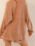 Ladies Solid Color Knit 2PCS Sweater Shorts Set SKST374 - SWEETKAMA