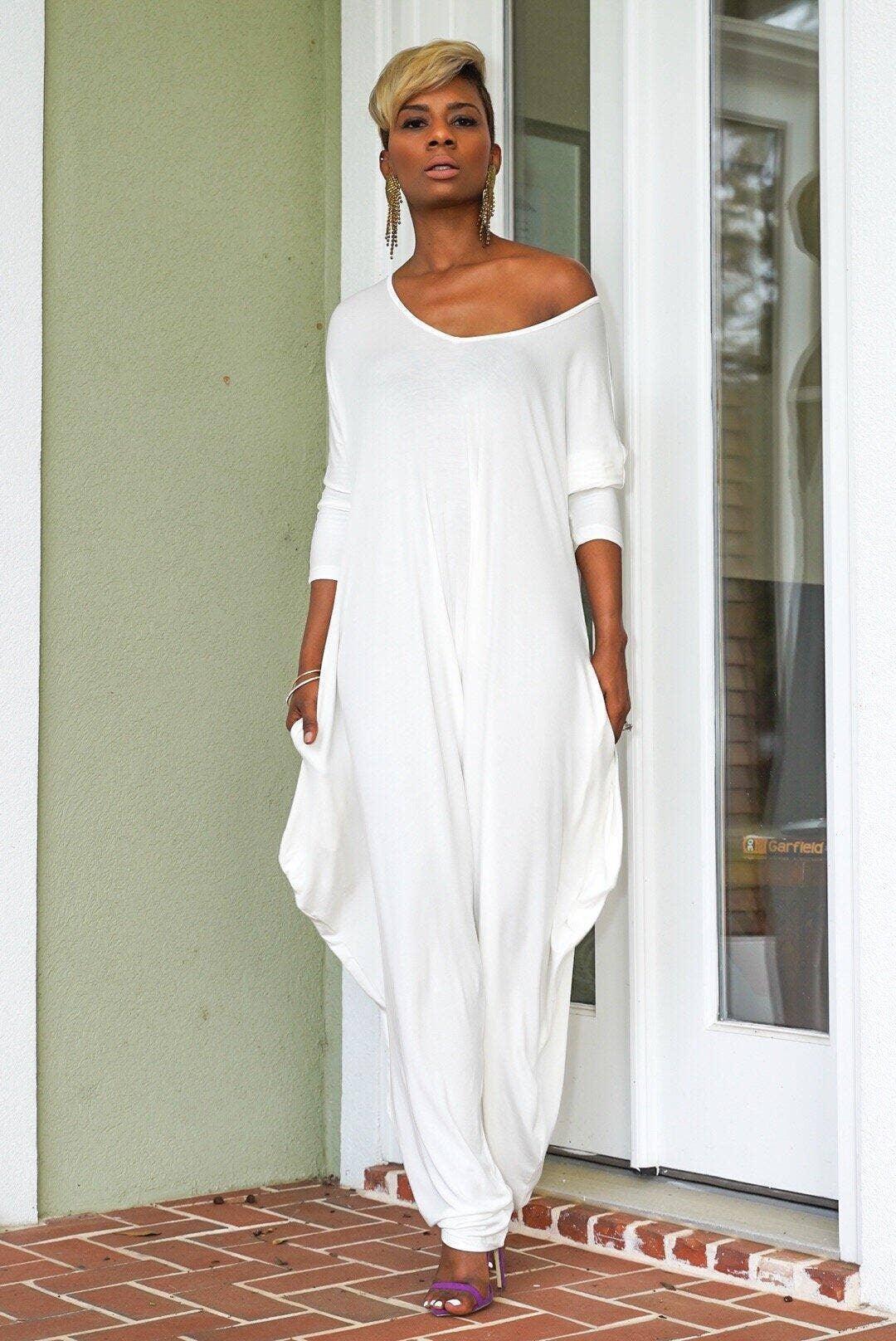 Ladies Solid Color Long Sleeves Jumpsuit ZL1186 - SWEETKAMA