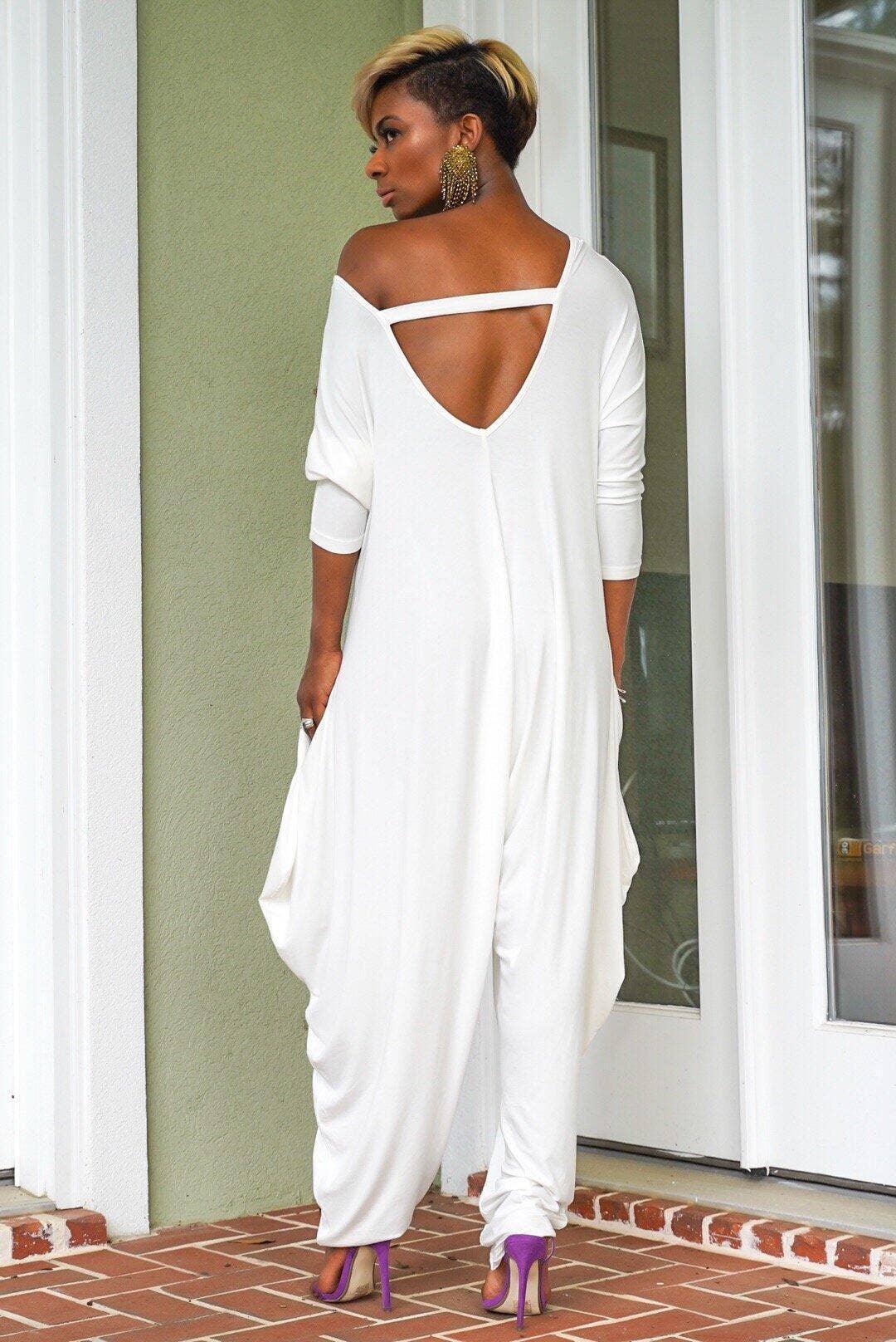 Ladies Solid Color Long Sleeves Jumpsuit ZL1186 - SWEETKAMA