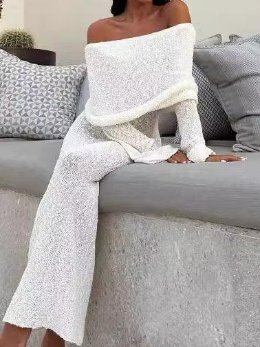 Ladies Solid Color Long Sleeves Maxi Dress 1555# - SWEETKAMA