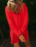 Ladies Solid Color Long Sleeves Sweater Romper SKJ516 - SWEETKAMA