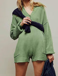 Ladies Solid Color Long Sleeves Sweater Romper SKJ516 - SWEETKAMA